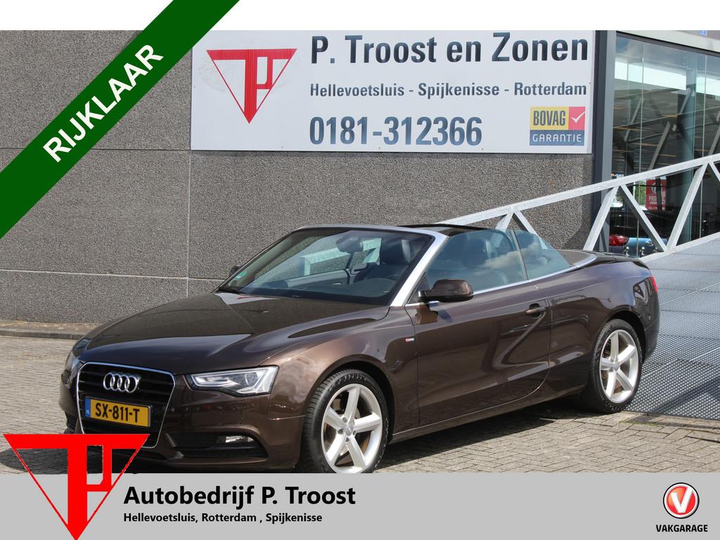 Audi A5 Cabriolet 2.0 TFSI Pro Line S 2x S-line Automaat/Nav, Gebruikt, Zwart, 4 cilinders, 4 stoelen