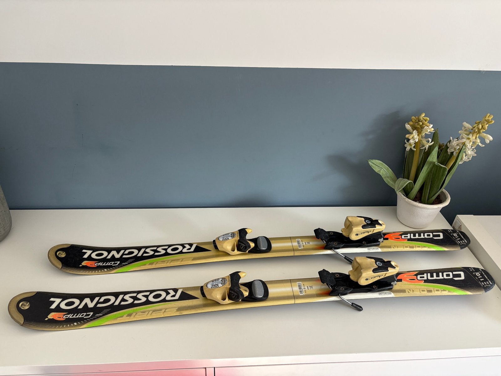 Kinderski’s mast 120cm Rossignol Comp 9J, 100 tot 140 cm, Rossignol, Ophalen of Verzenden, Zo goed als nieuw
