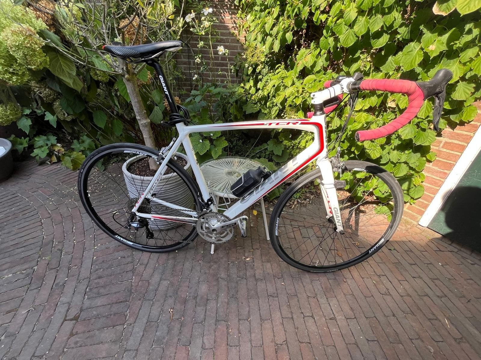 Racefiets Giant TCR, wit, 28 inch, Fietsen en Brommers, Fietsen | Racefietsen, Ophalen, 28 inch, Gebruikt, Aluminium
