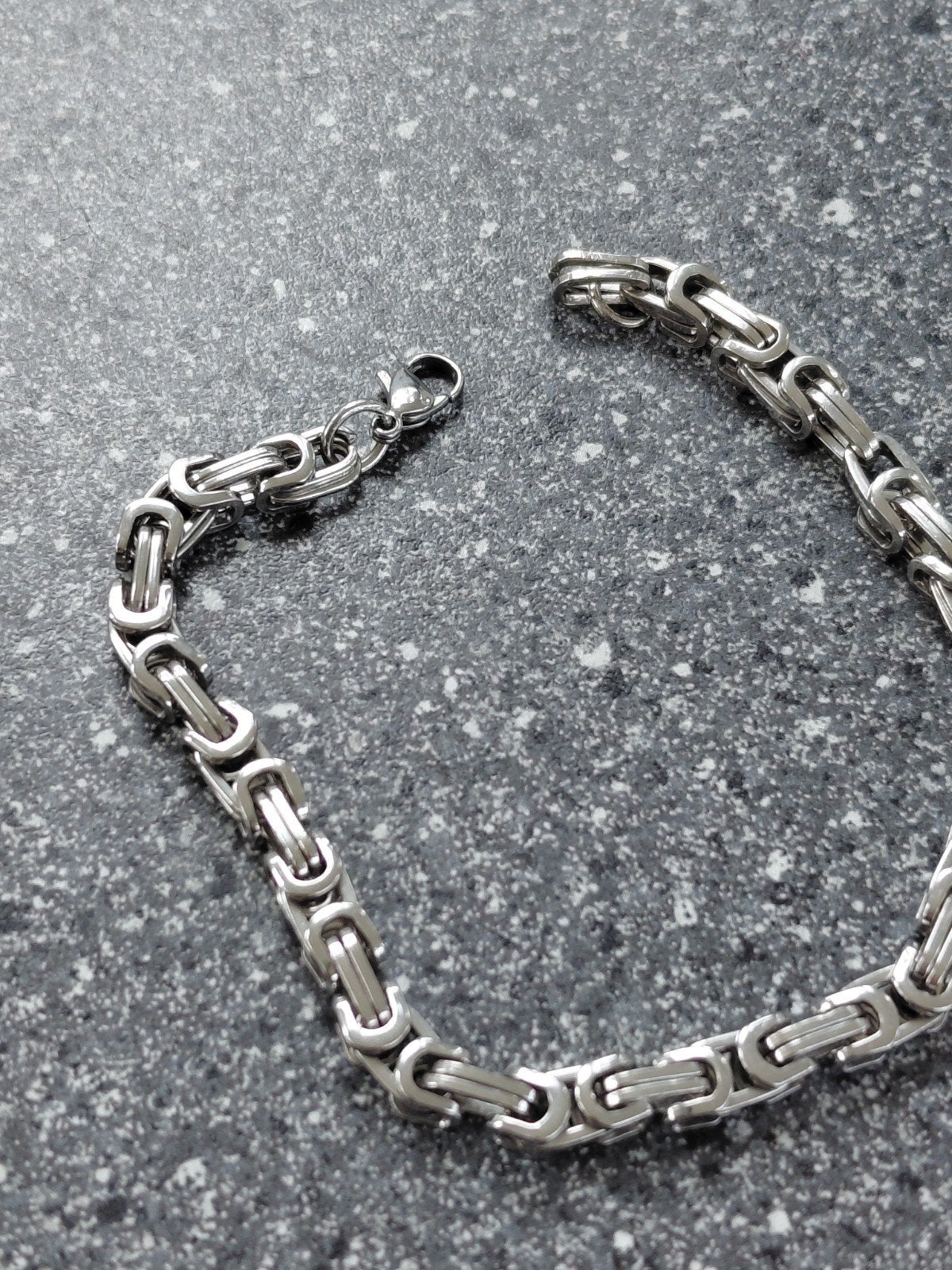 Armband man, setje van twee, Ophalen of Verzenden, Nieuw, Zilver, Staal