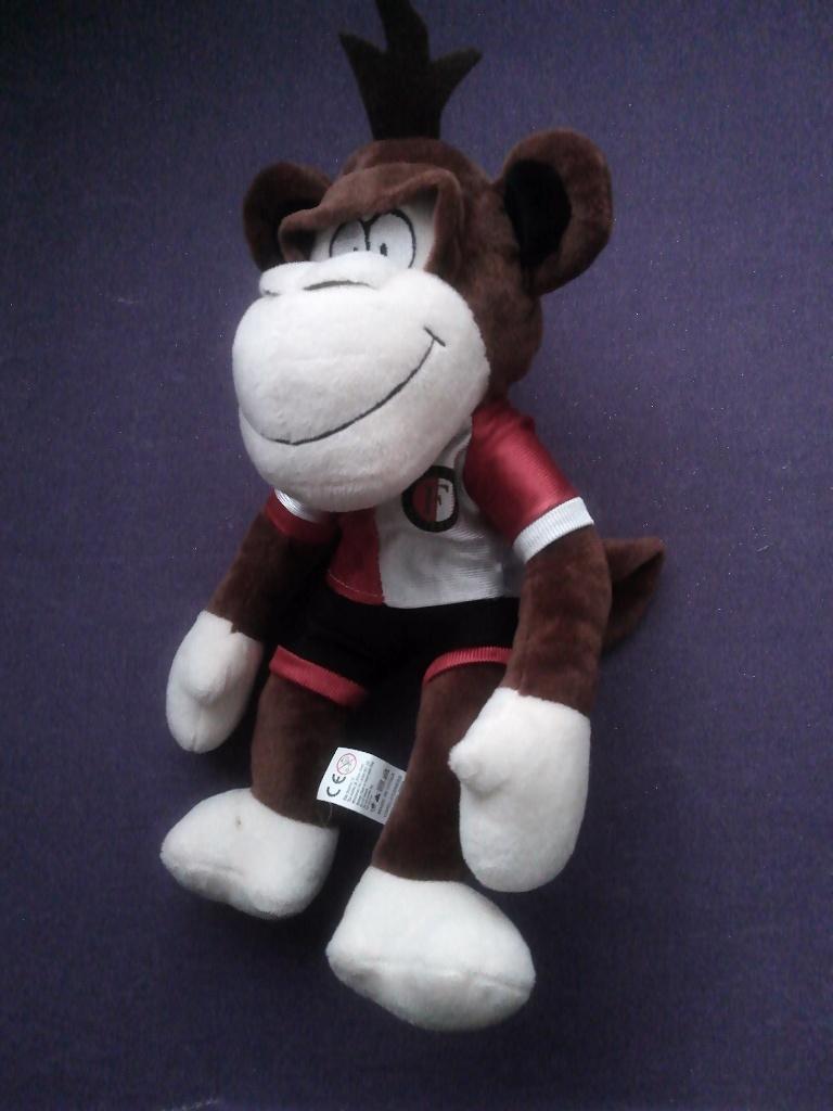 MASCOTTE FEIJENOORD Knuffel AAP  30 CM **Nieuw**, Nieuw, Ophalen of Verzenden, Met label, Middelgroot (20 tot 80 cm)