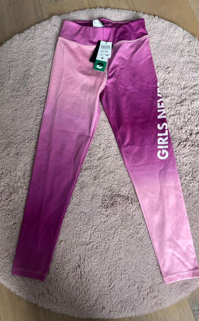 Osaga/ Dutchy sportlegging maat 140 - Roze/Paars Ombre, Ophalen of Verzenden, Nieuw, Meisje, Sport- of Zwemkleding