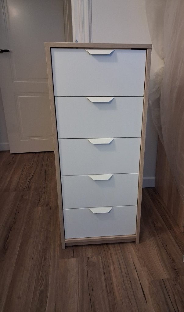 ladekast, Huis en Inrichting, Kasten | Ladekasten, Ophalen, 5 laden of meer, 100 tot 150 cm, Scandinavisch