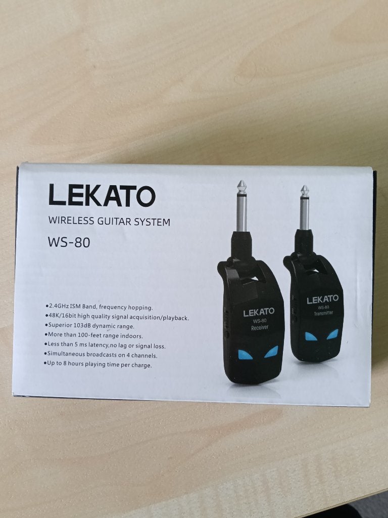 Lekato Wireless Guitar System WS-80, Ophalen of Verzenden, Nieuw, Elektrische gitaar