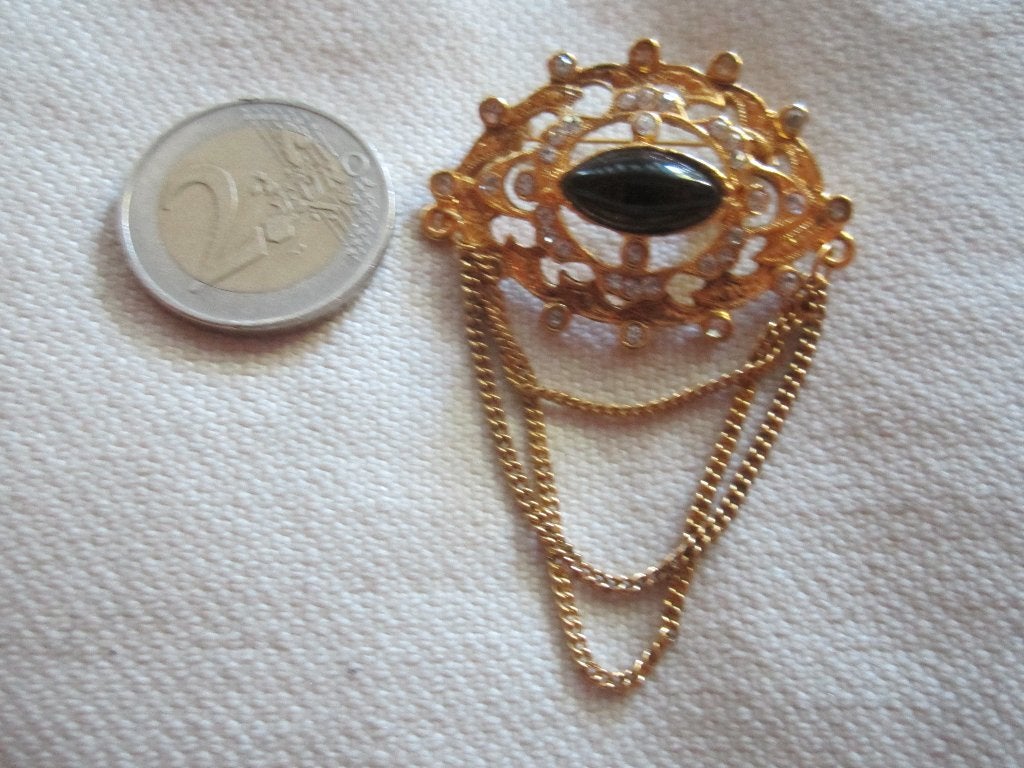 73.  Schitterende oude broche,, Ophalen, Overige materialen, Broche