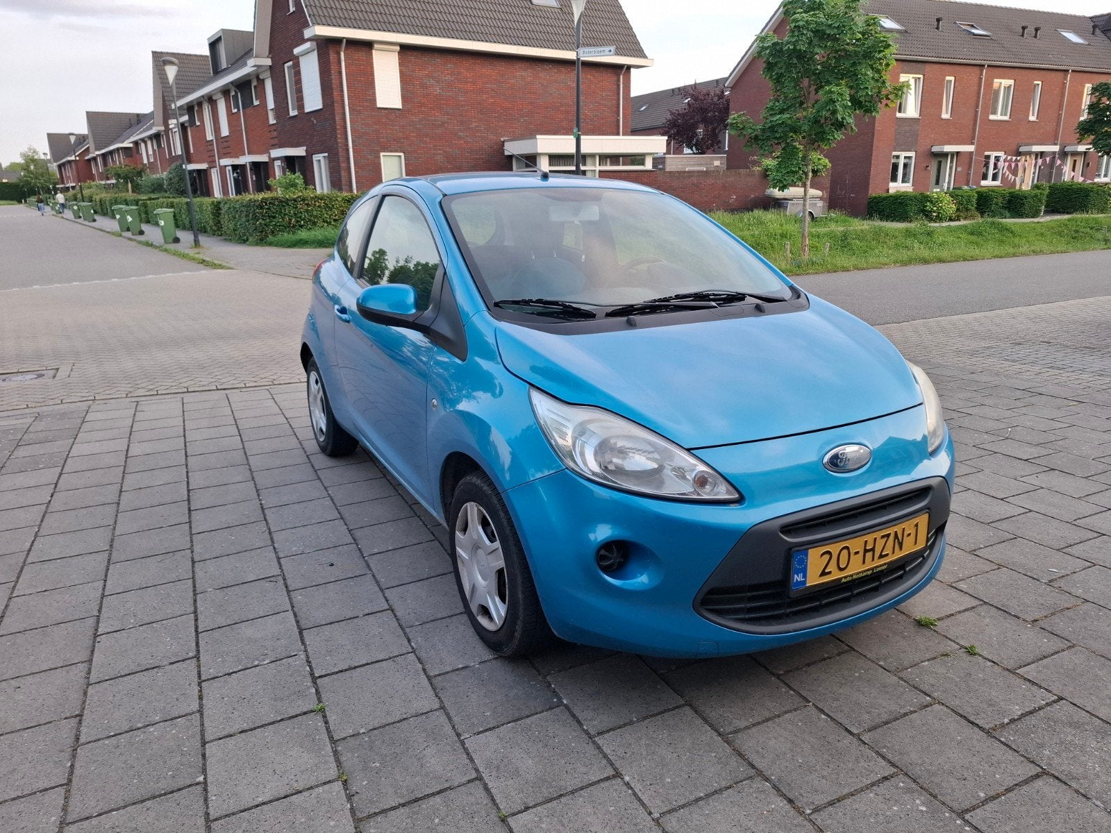 Ford Ka 1.2 51KW 2009 Blauw, Auto's, Voorwielaandrijving, Stof, 1242 cc, 4 cilinders