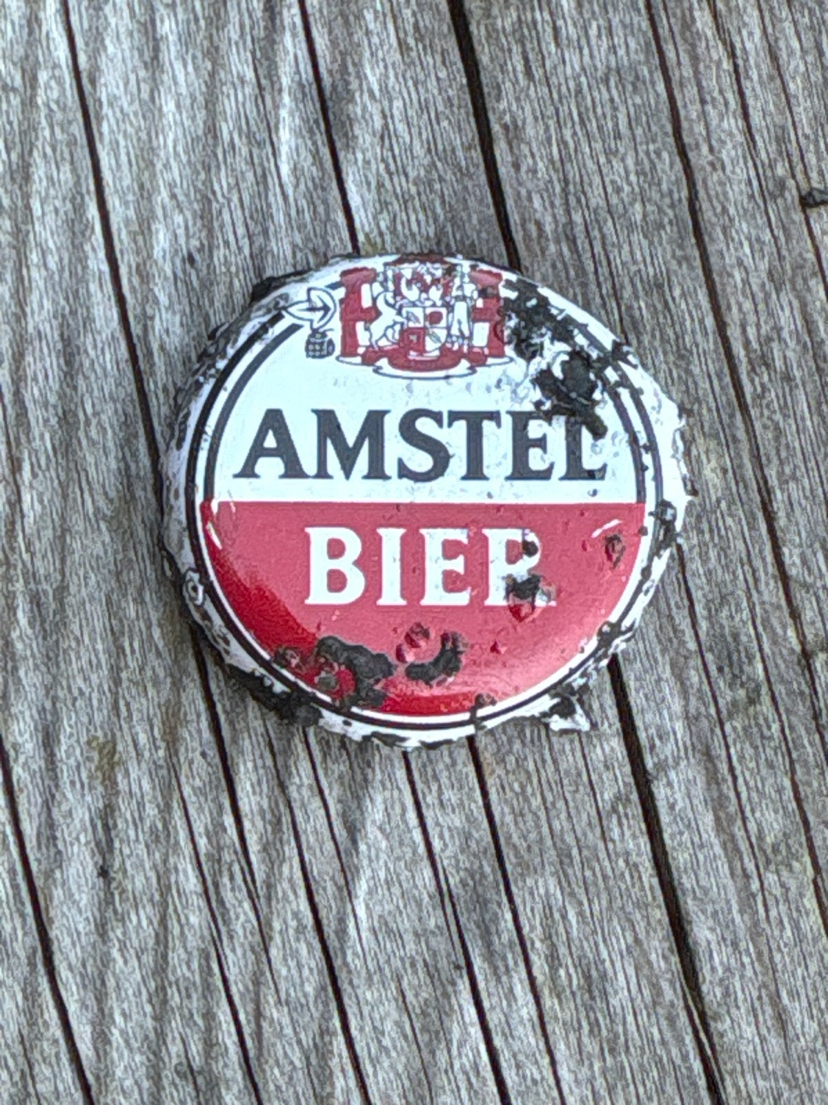 Oud Amstel bier dopje - Slechte staat, voor verzamelaars, Verzenden, Gebruikt