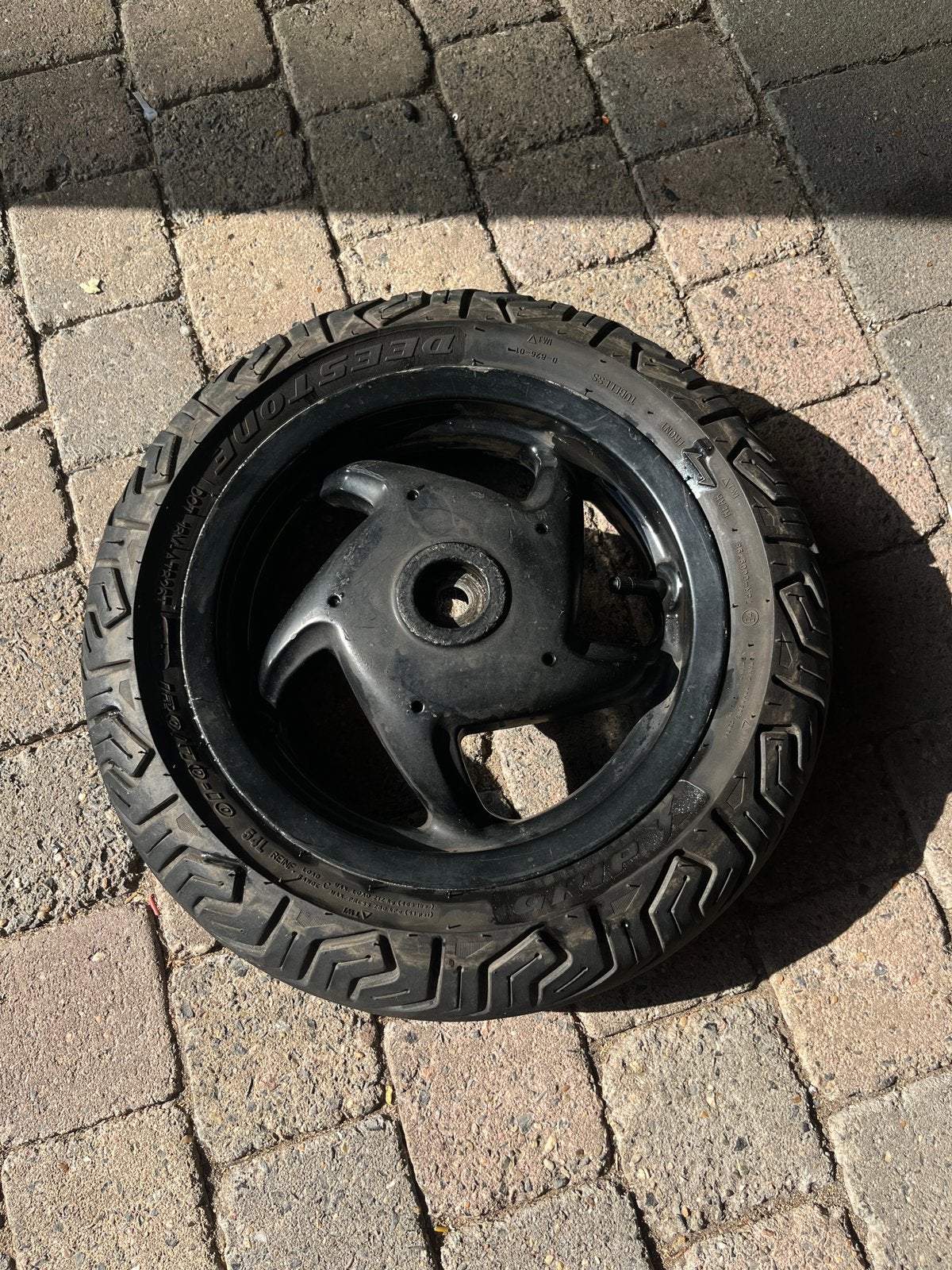 Zip sp98/ type 3 achtervelg, Ophalen of Verzenden, Zo goed als nieuw, Overige typen, Piaggio