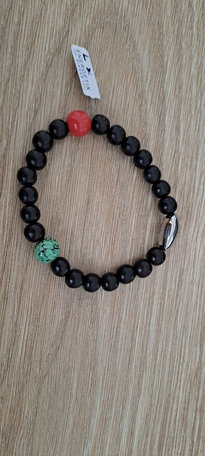 Energetix armband, Sieraden, Tassen en Uiterlijk, Armbanden, Ophalen of Verzenden, Nieuw, Zwart, Overige materialen