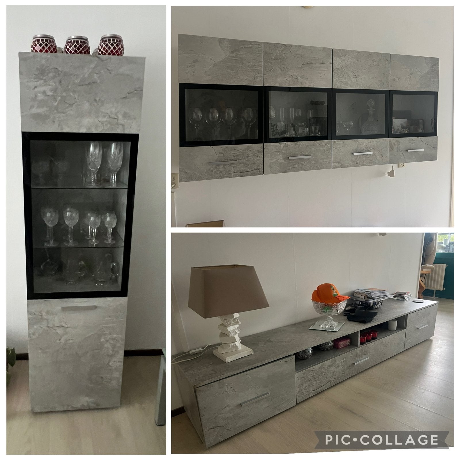 Dressoir,  vitrinekast, wandkast, Huis en Inrichting, Kasten | Wandmeubels, Ophalen, Zo goed als nieuw, 25 tot 50 cm