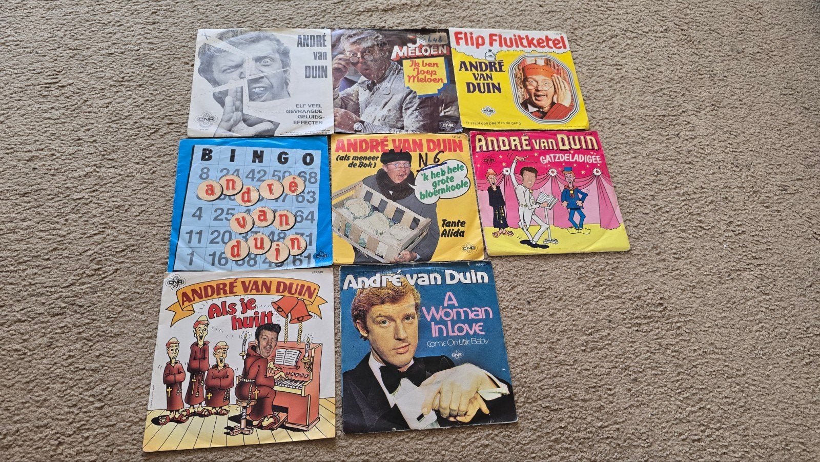 Andre van duin vinyl singles, Ophalen of Verzenden, Zo goed als nieuw, Nederlandstalig