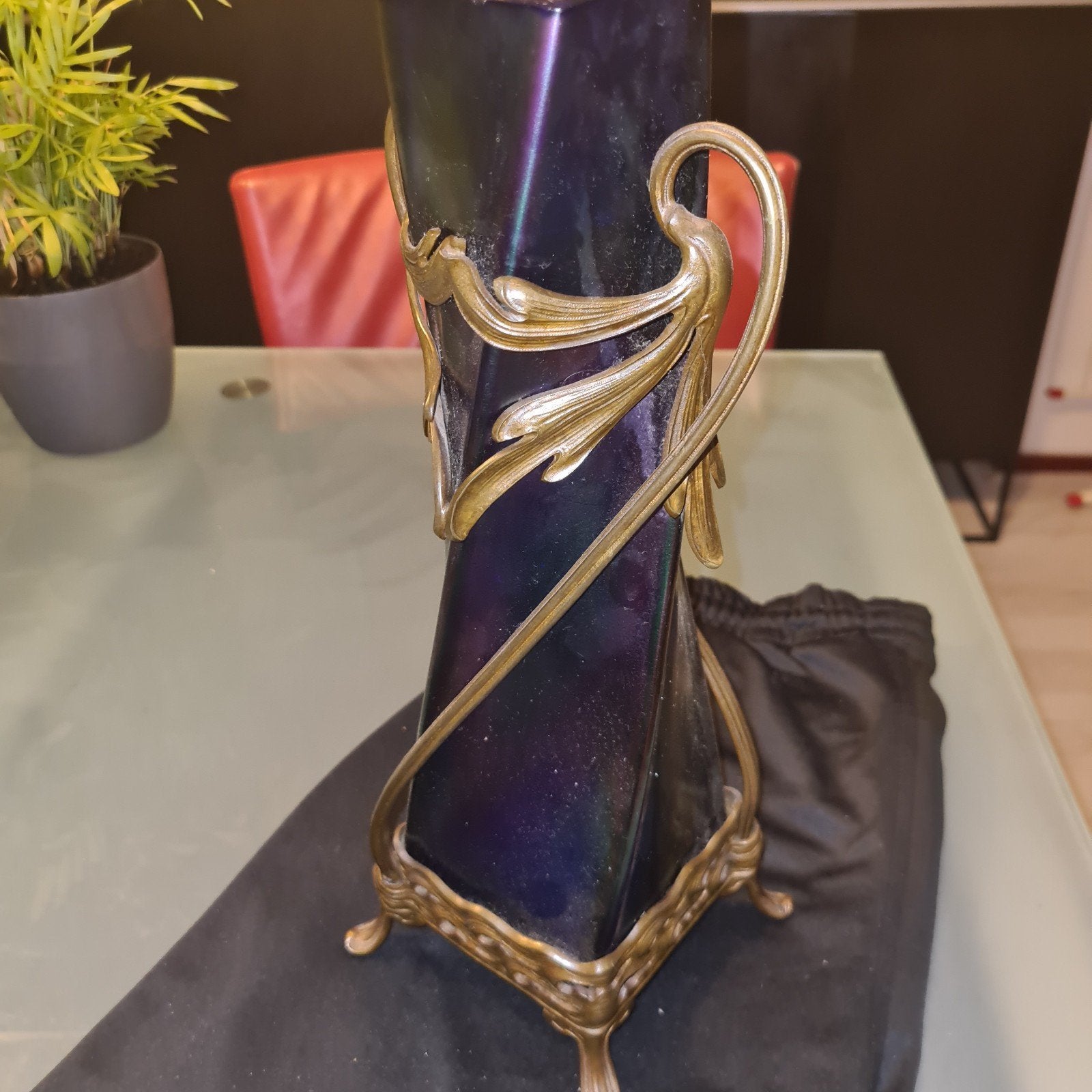 glazen vaas, Antiek en Kunst, Ophalen of Verzenden