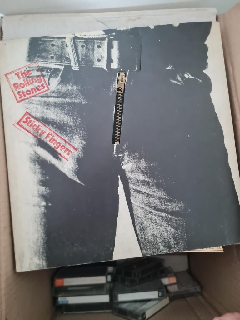 The Rolling Stones - Sticky Fingers LP (met rits), Cd's en Dvd's, Vinyl | Rock, Ophalen of Verzenden, Zo goed als nieuw, 12 inch