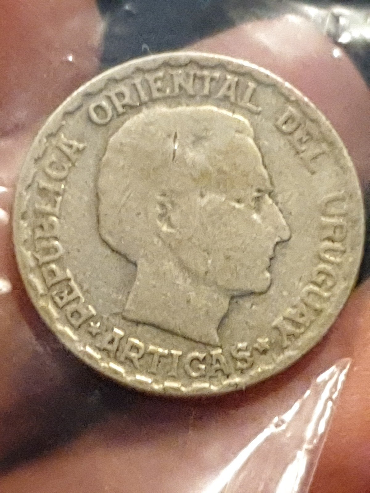 Uruguay 50 centesimos 1943 zilver (19), Postzegels en Munten, Ophalen of Verzenden, Zuid-Amerika, Zilver
