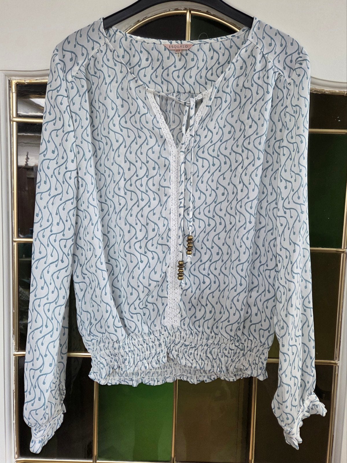 Esqualo blouse -36-  nieuw, Wit, Ophalen of Verzenden, Maat 36 (S), Nieuw