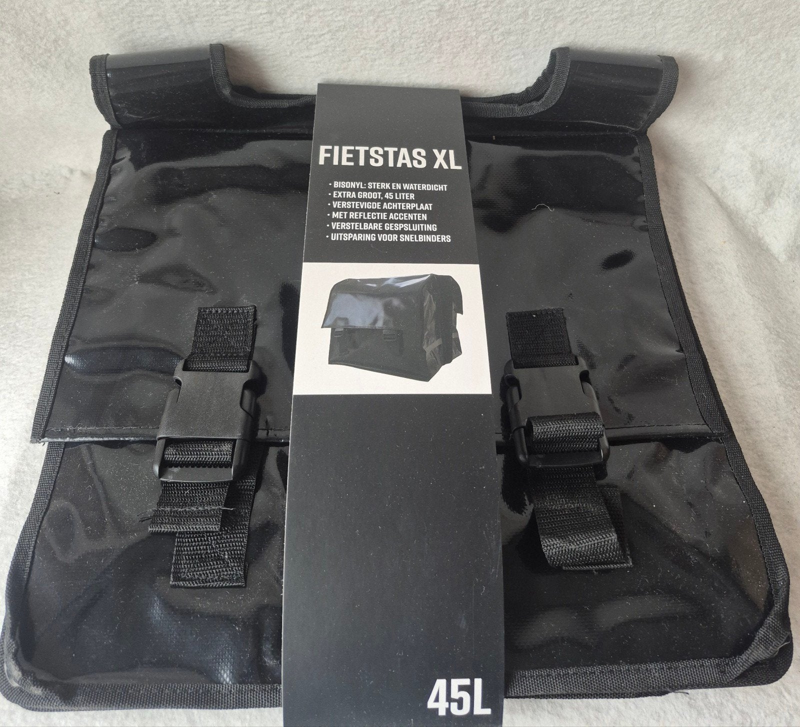 Nieuwe Fiets Dubbele Fietstas XL 45L - Waterdicht Bisonyl, Ophalen, Nieuw, Bisonyl