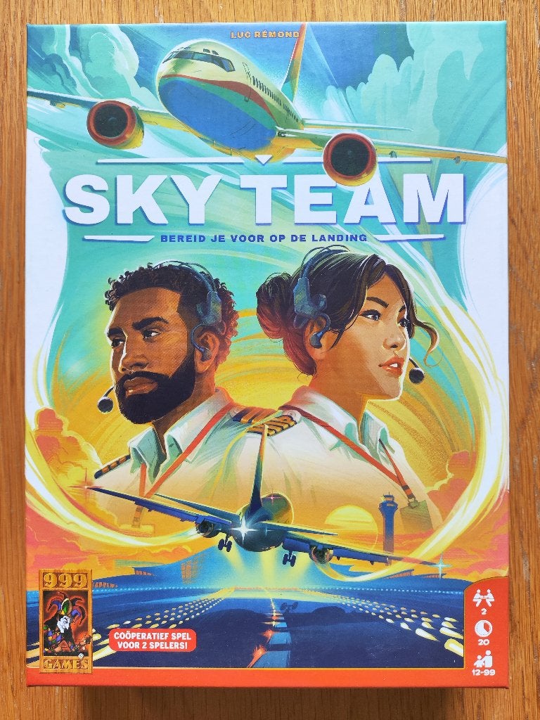 Bordspel Sky Team compleet, 2 spelers, 999 Games, als nieuw, Een of twee spelers, Ophalen of Verzenden, Zo goed als nieuw, 999games