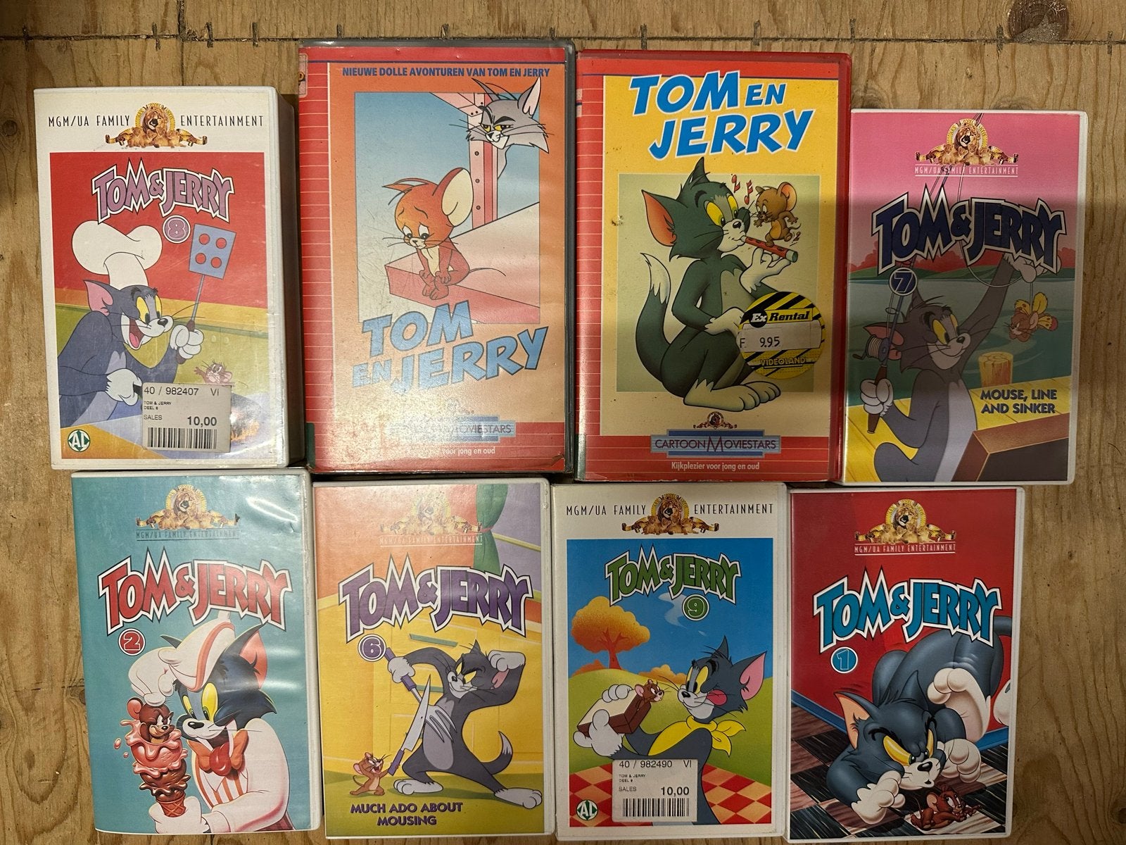 Tom en Jerry VHS Collectie - Diverse Avonturen, Cd's en Dvd's, Dvd's | Tekenfilms en Animatie, Gebruikt, Amerikaans, Tekenfilm