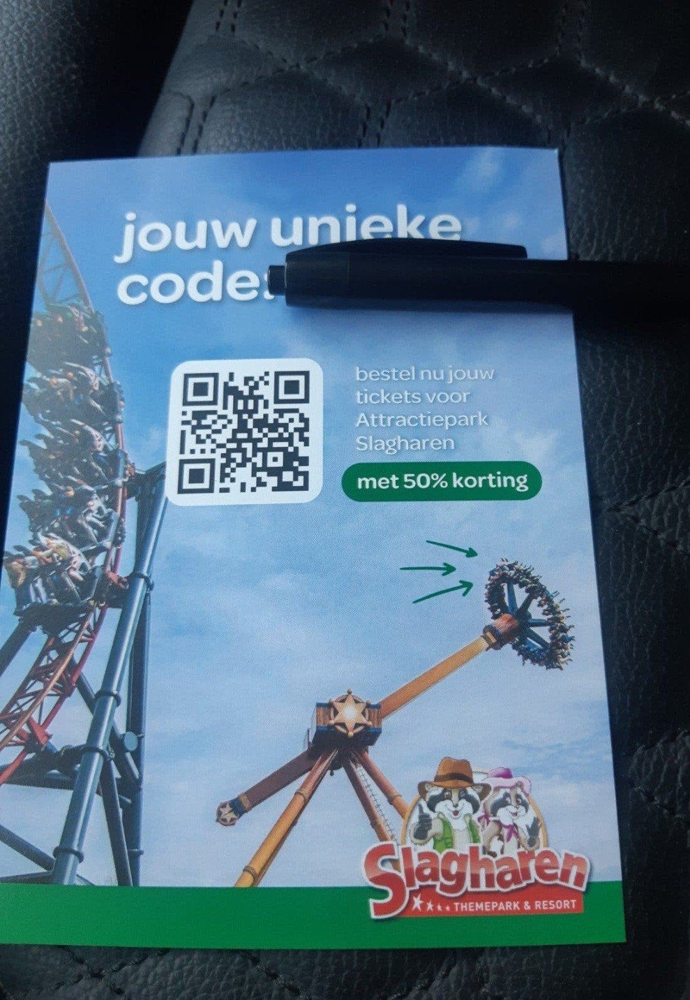 50% kortings voucher op 4 tickets van slagharen, Drie personen of meer, Kortingskaart