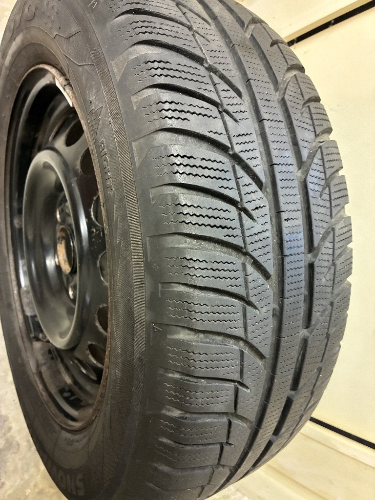 Winterbanden op stalen velg, Ophalen, 16 inch, Banden en Velgen, Winterbanden