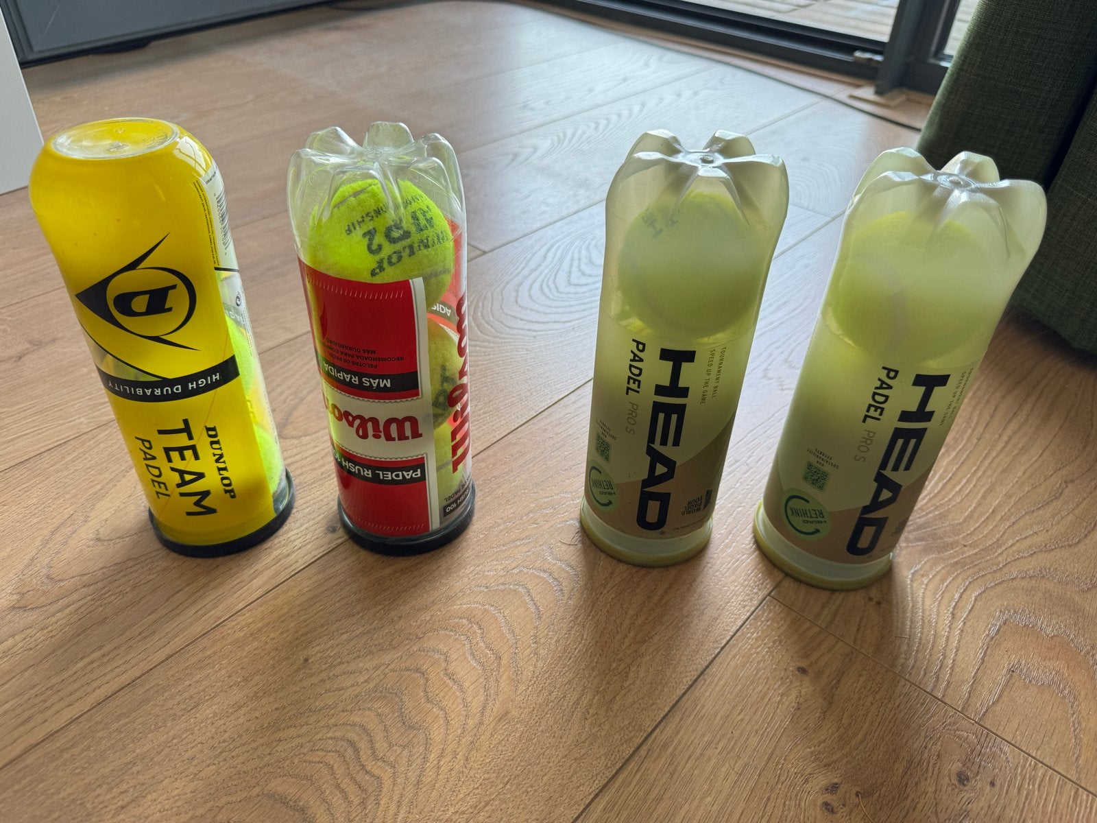 4x3 Padelballen (Dunlop, Wilson, Head) - Nieuw, Ophalen, Nieuw, Padelballen