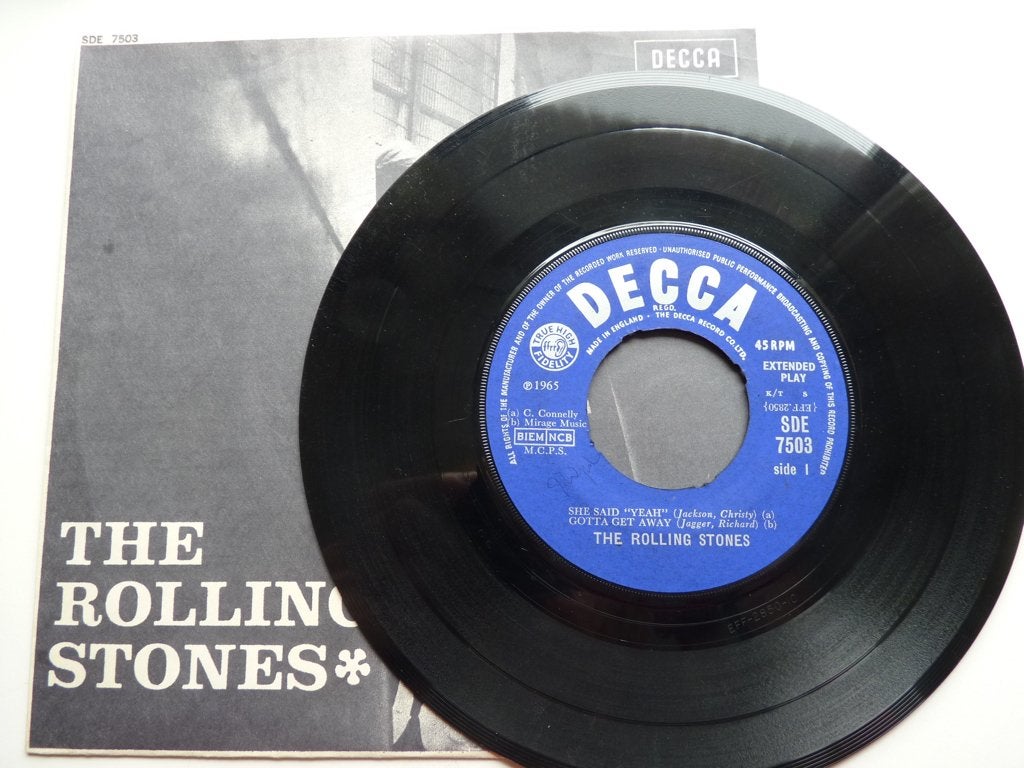 UK6 rolling stones EP she said yeah Hol '65 €15, Cd's en Dvd's, Vinyl Singles, Originele persing, Gebruikt, 7 inch, Ophalen of Verzenden