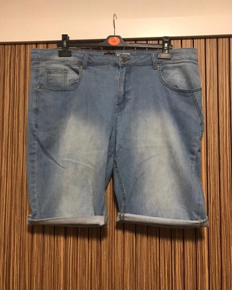 TEAB jeans denim short korte broek licht blauw mt XXL nieuw, Kleding | Dames, Grote Maten, Verzenden, Nieuw, Blauw, Broek of Spijkerbroek