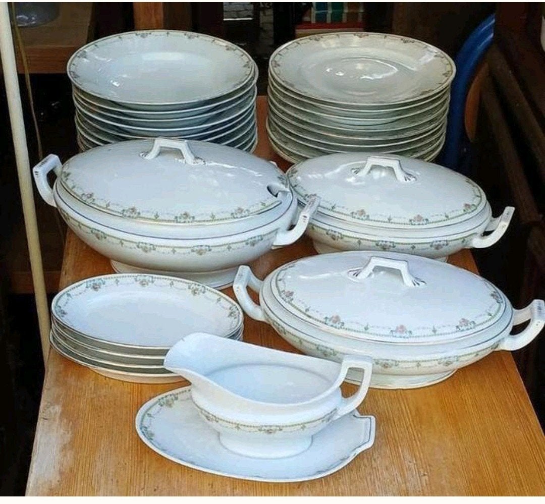 Vintage Porseleinen Epiag D.F. 31-delig Servies, Ophalen of Verzenden