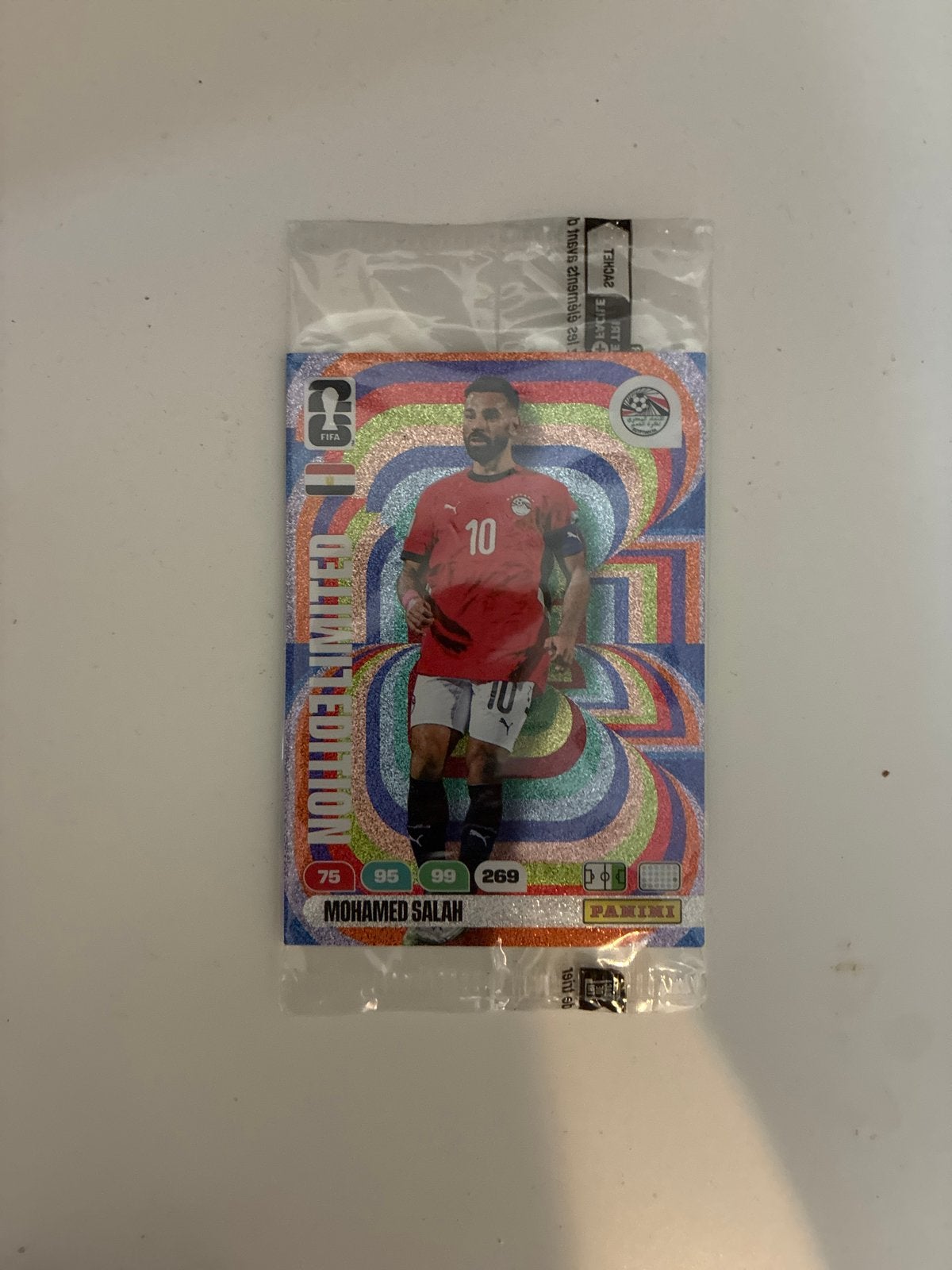 Mohamed Salah Panini Adrenalyn XL Limited Edition Kaart, Ophalen of Verzenden, Nieuw, Buitenlandse clubs, Spelerskaart