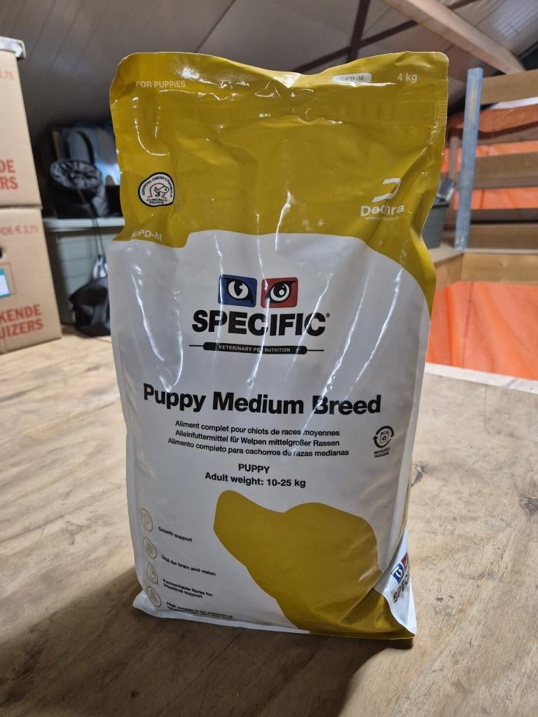 Ongeopend Specific Puppy Medium Breed 4 kg H.B. t/m 12-10-26, Ophalen of Verzenden, Hond