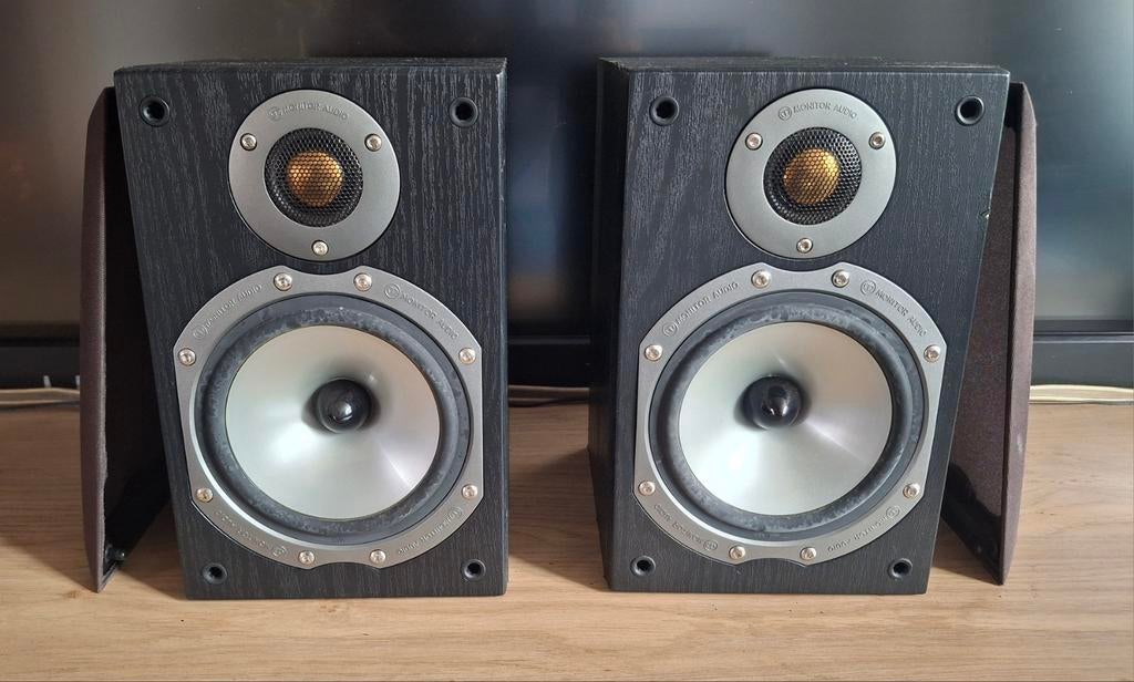 Monitor Audio Bronze BR1 luidsprekers, Ophalen of Verzenden, 60 tot 120 watt, Front, Rear of Stereo speakers, Overige merken