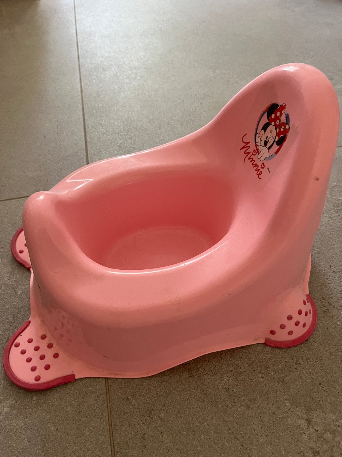 Minnie Mouse potje, Ophalen, Gebruikt
