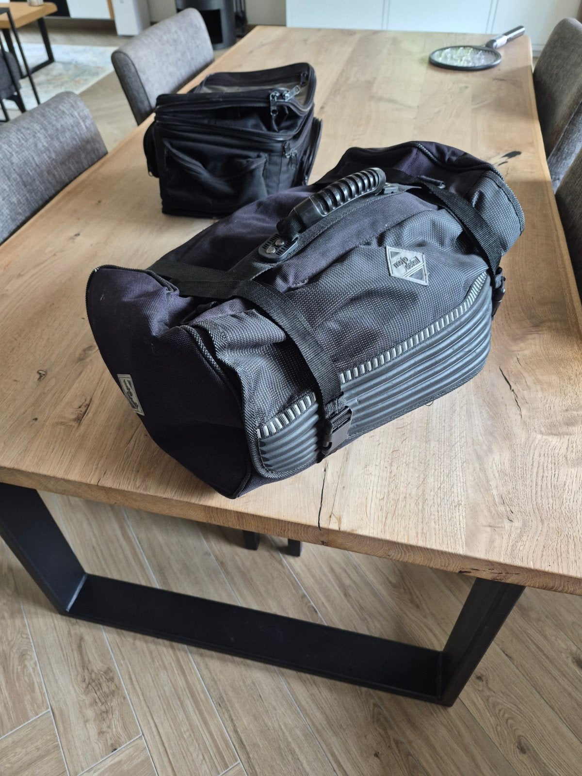 Moto Detail Zadeltassen Set - Zwart, Motoren, Accessoires | Koffers en Tassen, Ophalen, Gebruikt