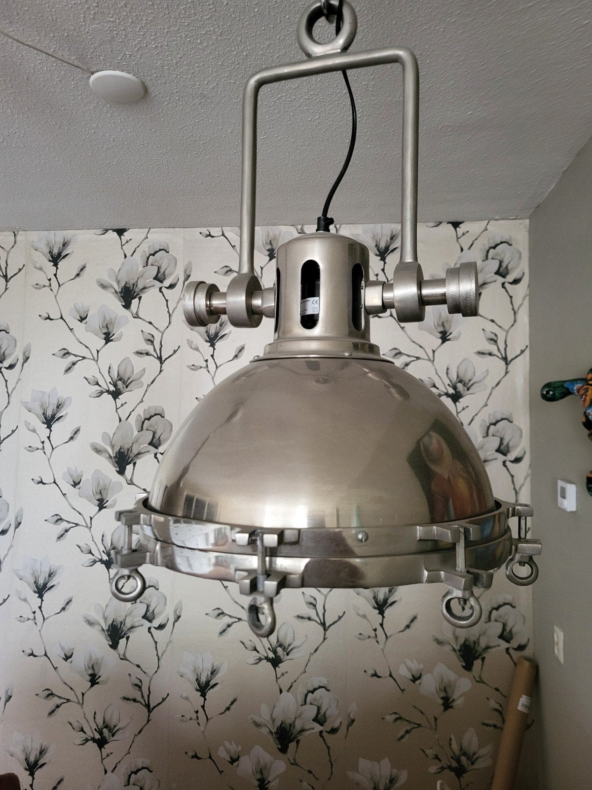 Industriële hanglampen, geborsteld metaal, set van 2, Ophalen, Industrieel, Modern, E27 (groot), Zo goed als nieuw