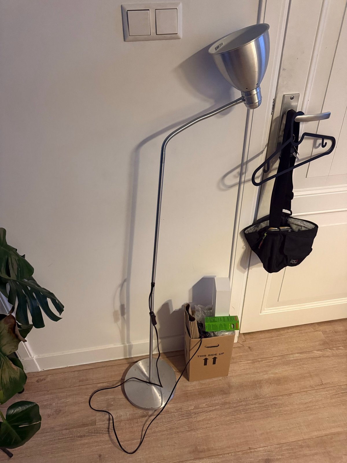 Staande lamp, Ophalen of Verzenden, Gebruikt, Metaal, 150 tot 200 cm