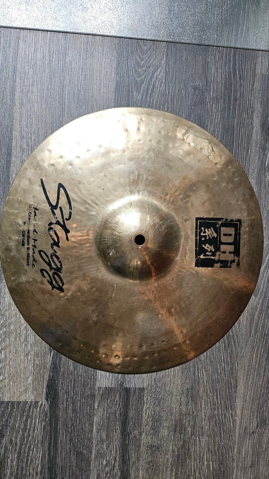 Stagg DH Hand Hammered 14" Crash bekken, Muziek en Instrumenten, Ophalen of Verzenden, Gebruikt, Trommel