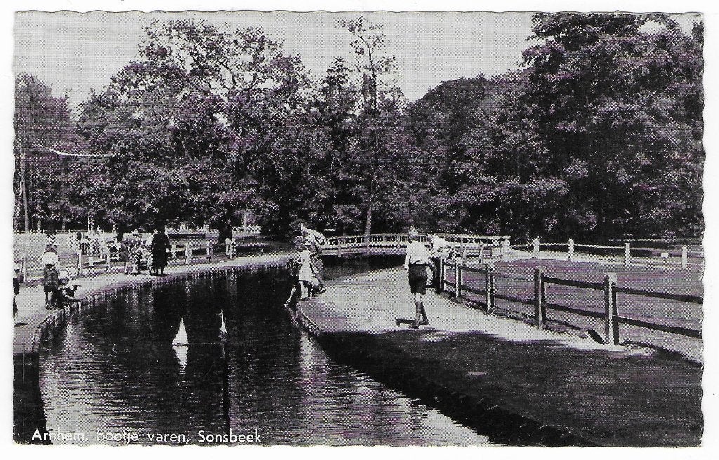 Arnhem Sonsbeek Ansichtkaart uit 1961 ( B6709), Ophalen of Verzenden, 1960 tot 1980, Gelopen, Gelderland
