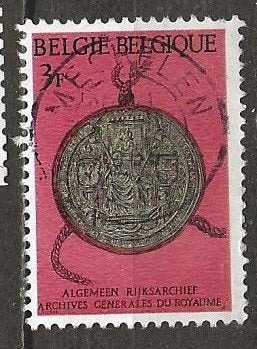Belgie 6, lakzegel, Verzenden, Gestempeld
