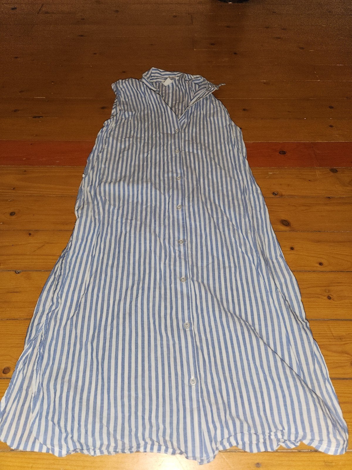 Fijne gestreepte blouse van 100% katoen H&M maat 36, H&M, Blauw, Ophalen of Verzenden, Maat 36 (S)