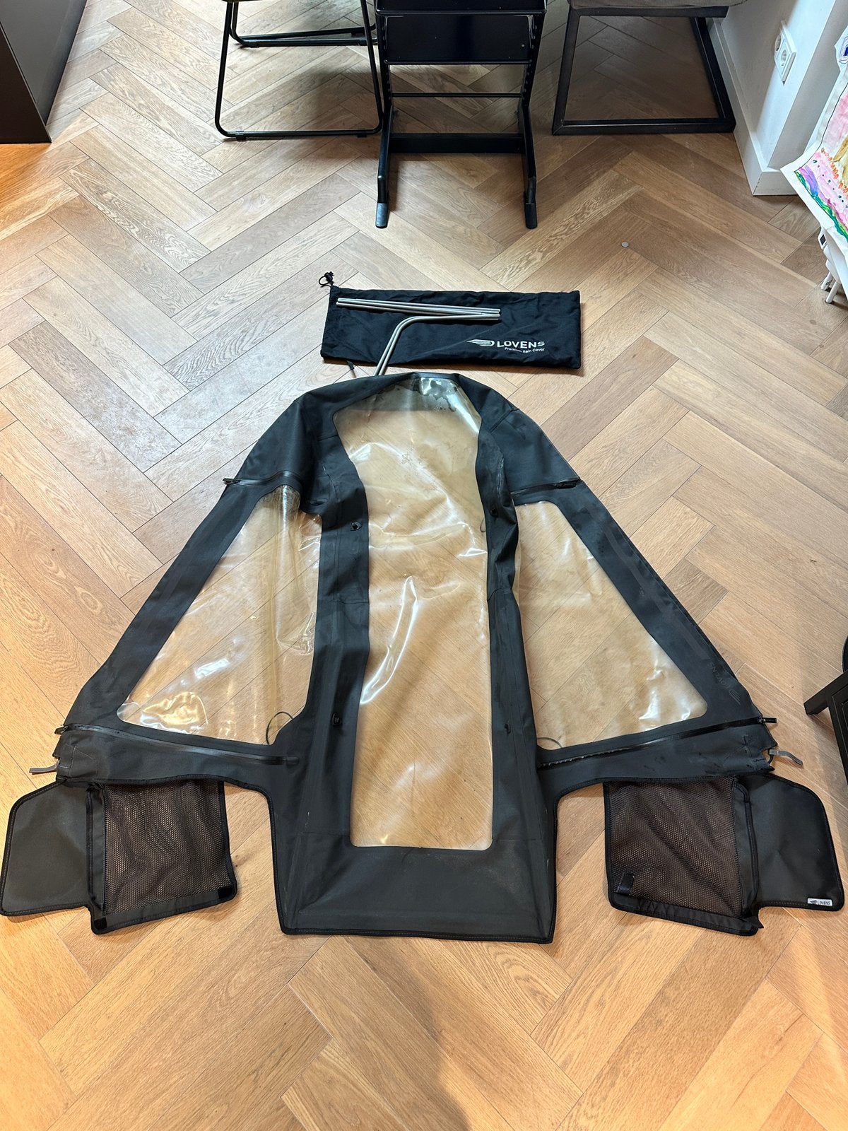 Lovens Explorer premium raincover regenhuif, Ophalen of Verzenden, Gebruikt, 4 kinderen of meer, Overige merken