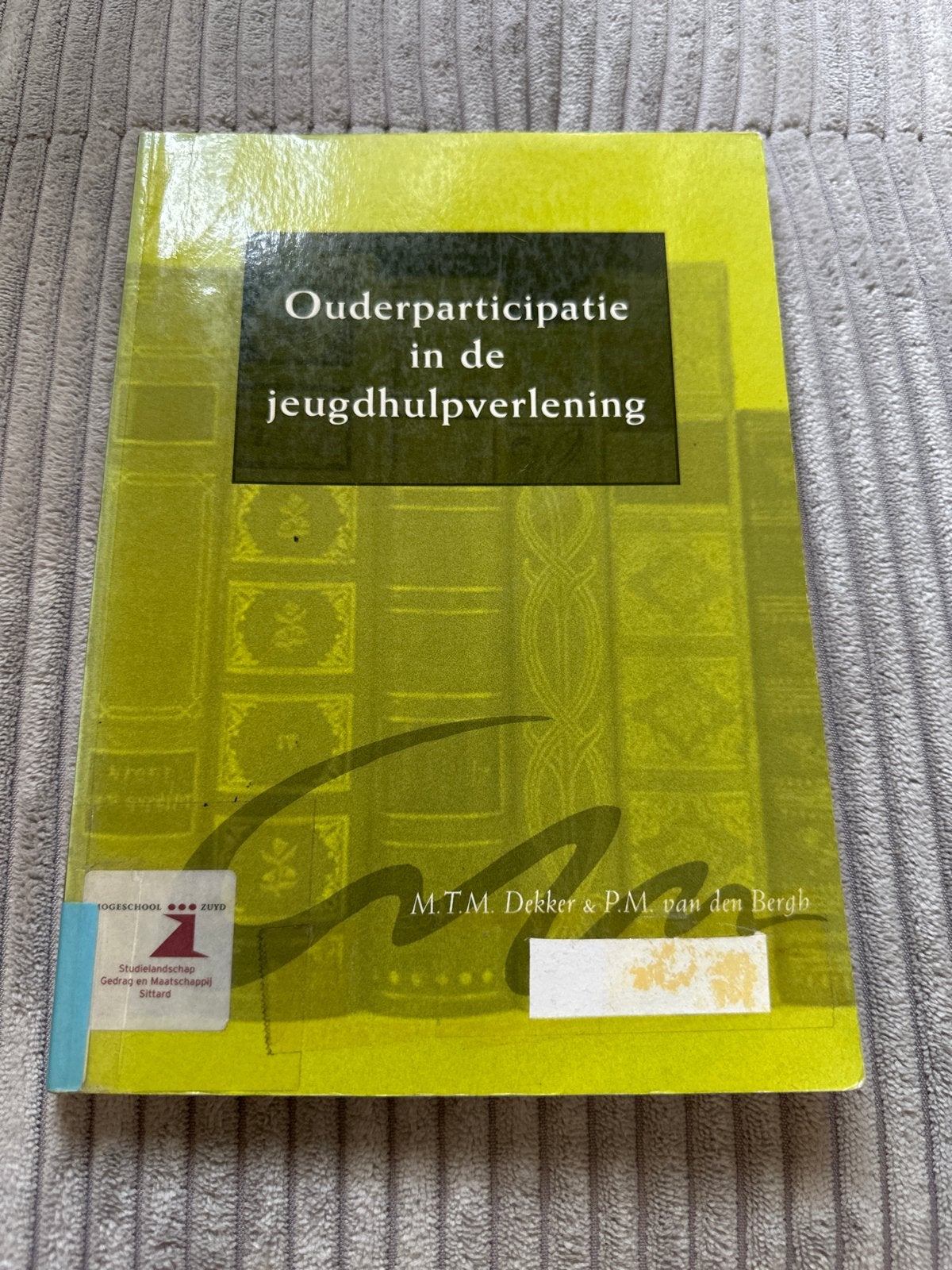 Ouderparticipatie in de jeugdhulpverlening, Boeken, Ophalen of Verzenden, Gamma, Gelezen, HBO