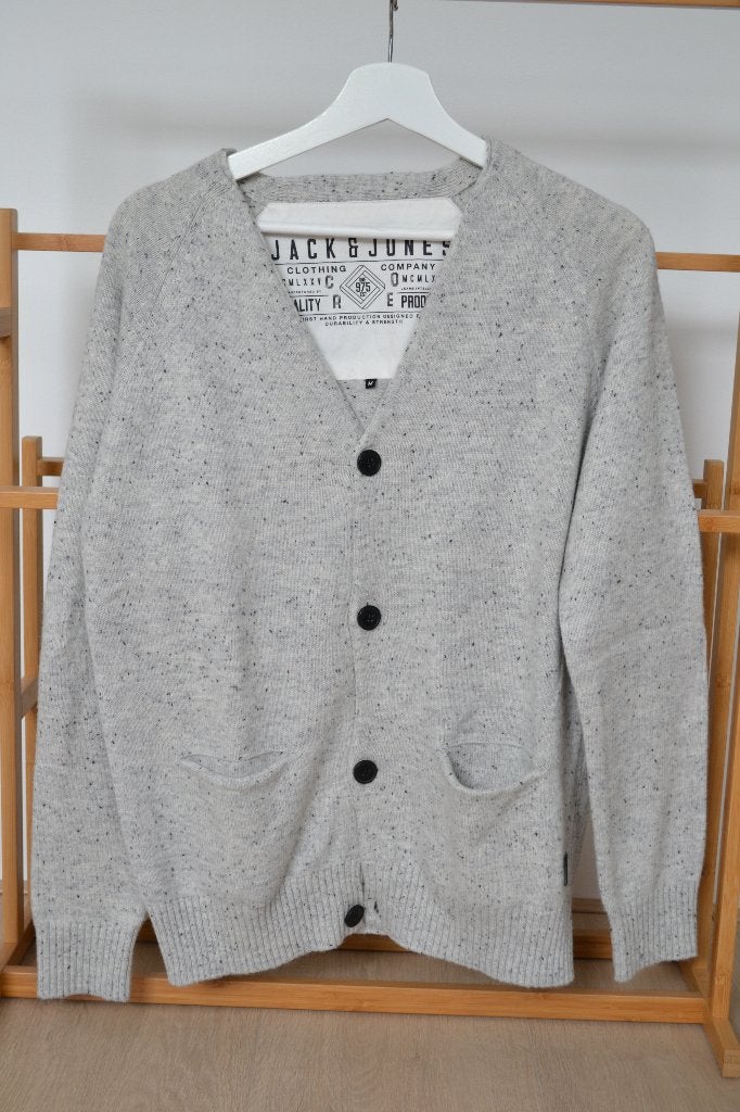Vest Jack & Jones met elleboog patches, Maat 48/50 (M), Nieuw, Ophalen of Verzenden, Grijs