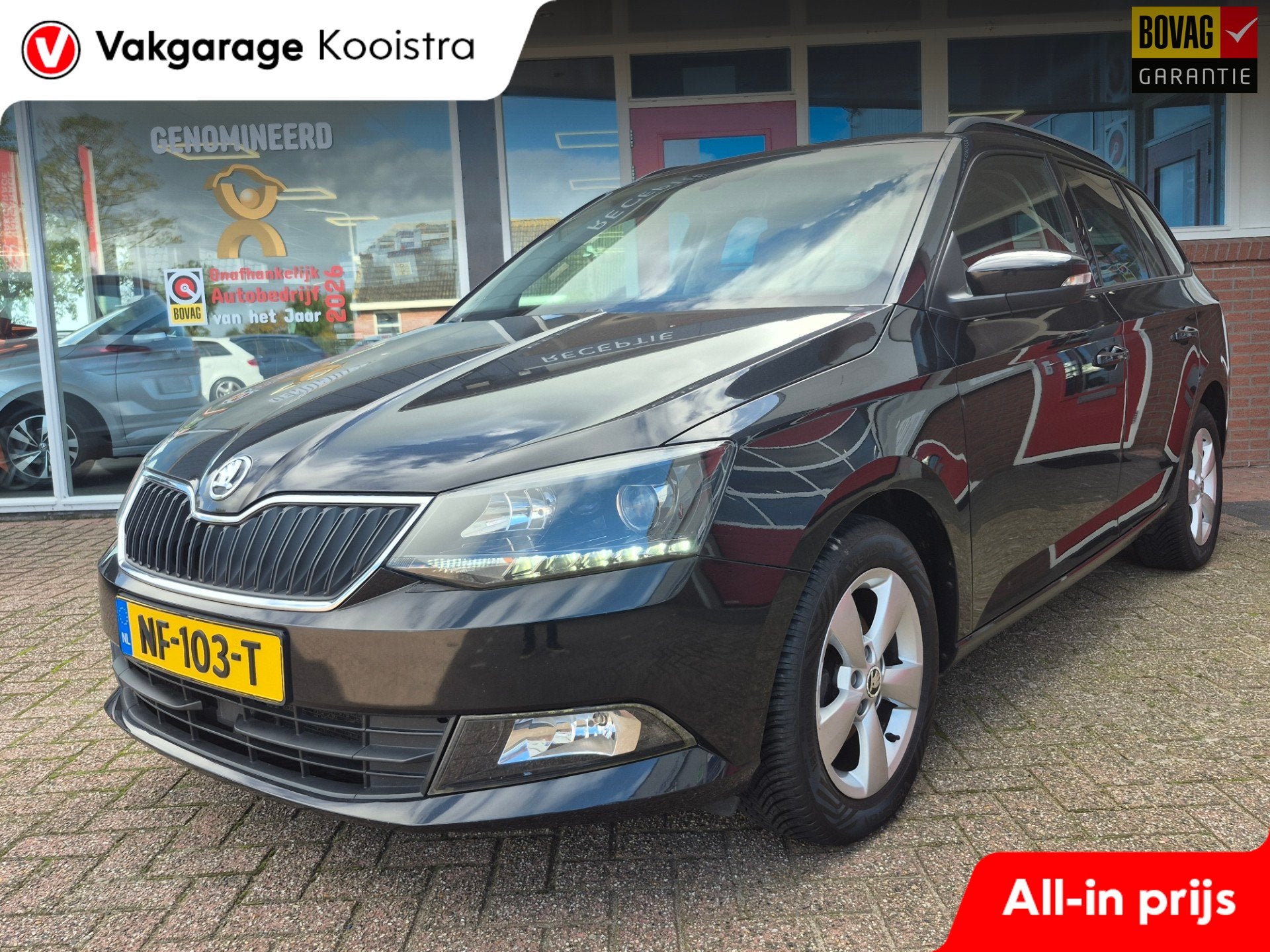 Skoda Fabia Combi 1.2 TSI JOY|Trekhaak|Cruise|Clima, Auto's, 12 maanden, 4 cilinders, Alcantara, Zwart