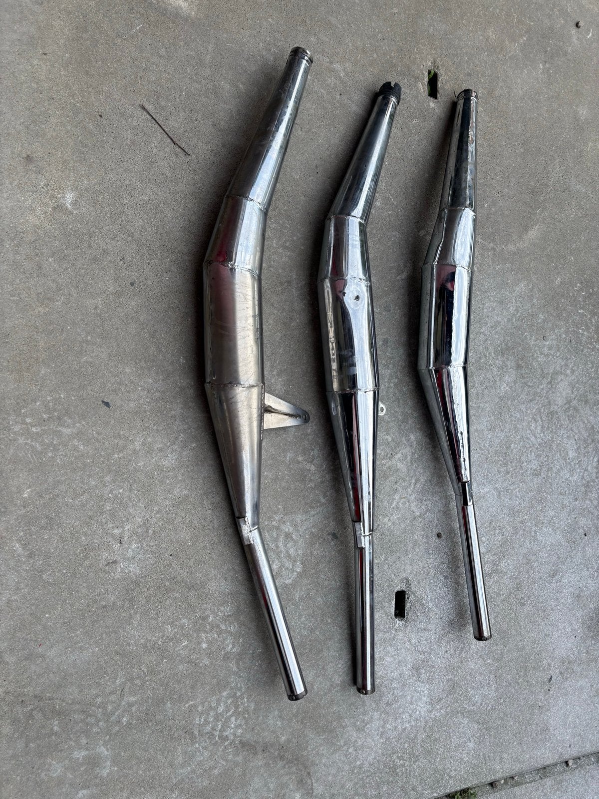 Set van 3 expantie uitlaten voor Kawasaki 750 H2, Motoren, Ophalen of Verzenden, Gebruikt