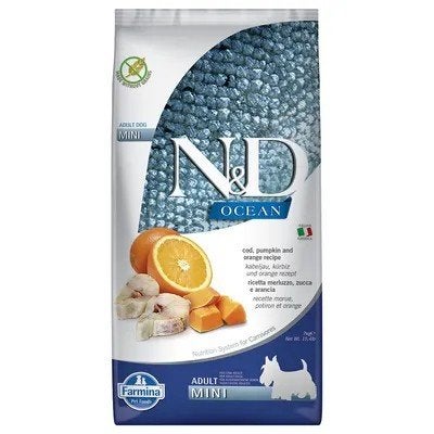 Farmina N&D Ocean Codfish Mini Adult hondenvoer! 7 kilo, Dieren en Toebehoren, Dierenvoeding, Ophalen of Verzenden, Hond
