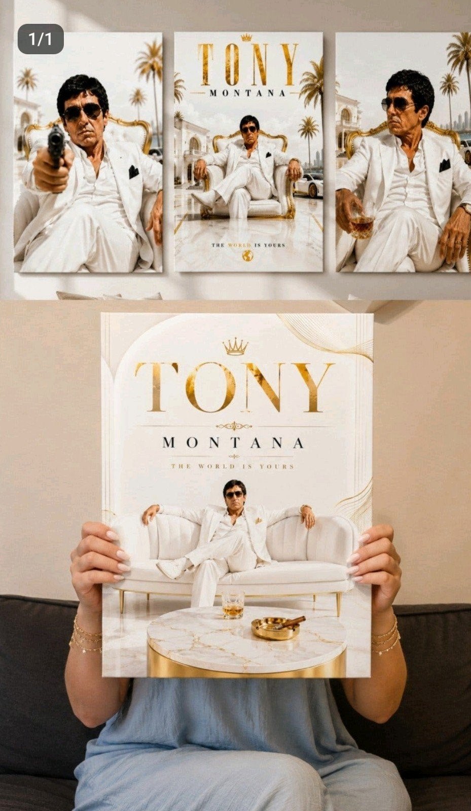 Tony Montana laatste stuks nu bieden 120cm, 50 – 75, Overige typen, Nieuw, Ophalen of Verzenden