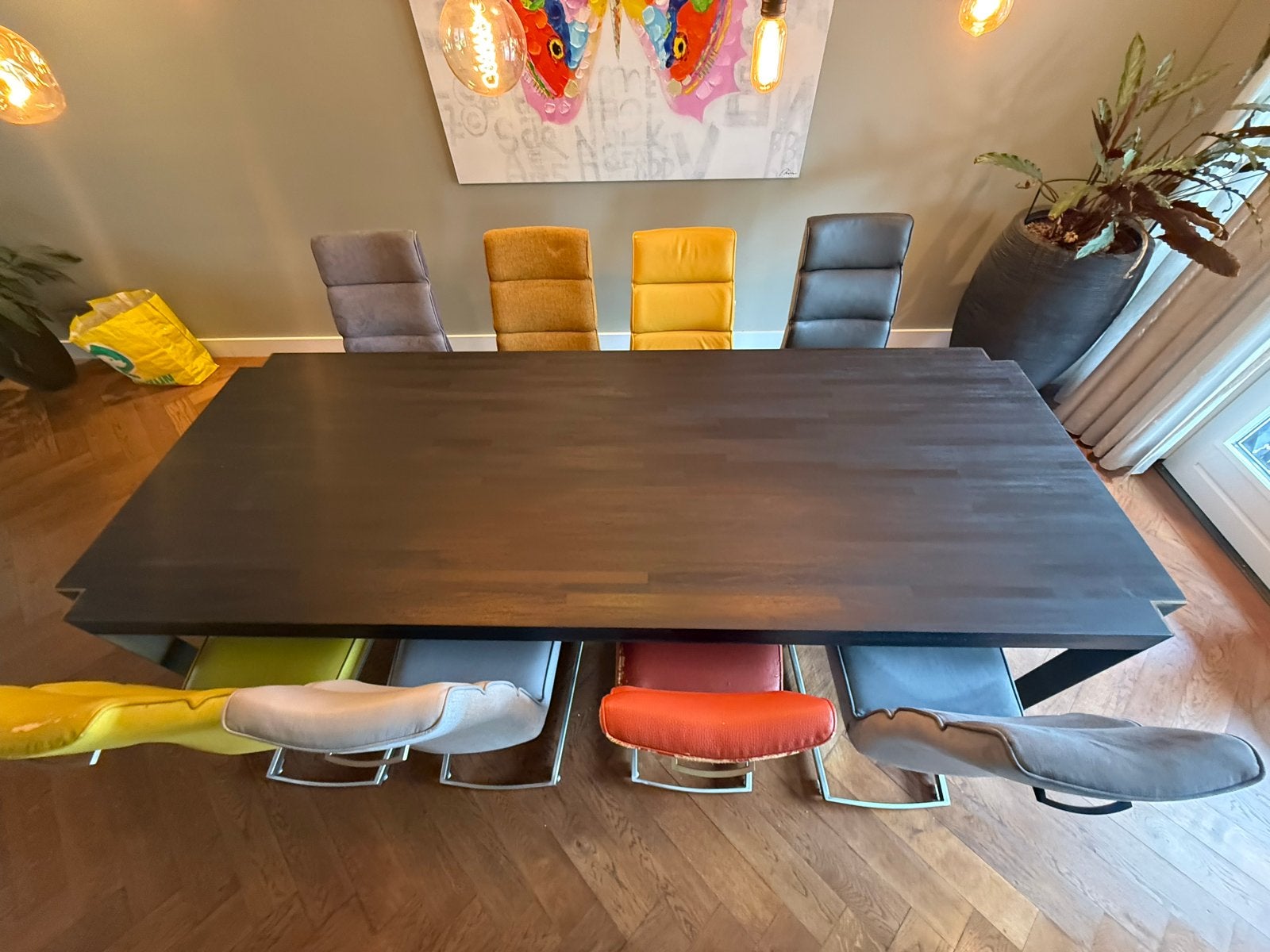 Linteloo Henk Vos eettafel 260x100 - Zonder kringen!, Ophalen, 200 cm of meer, 50 tot 100 cm, Zo goed als nieuw