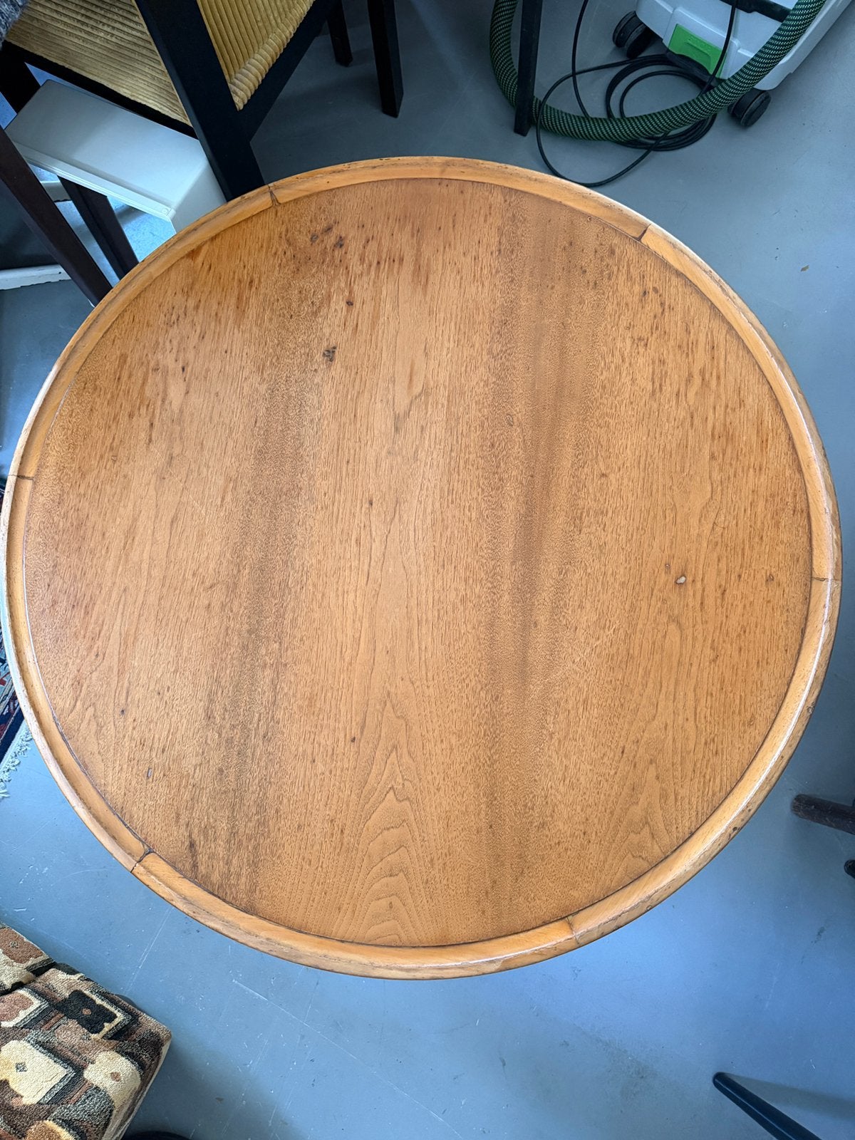 Vintage design A.A. Patijn salontafel, walnut ronde tafel, Antiek en Kunst, Ophalen