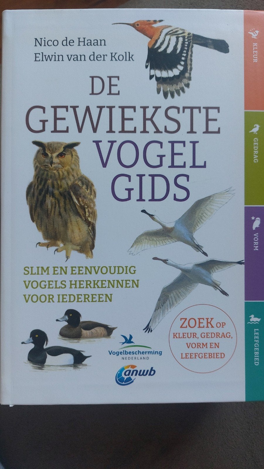 De Gewiekste Vogelgids: Slim en Eenvoudig Vogels Herkennen, Ophalen of Verzenden, Zo goed als nieuw, Vogels, Nico de Haan, Elwin van der Kolk