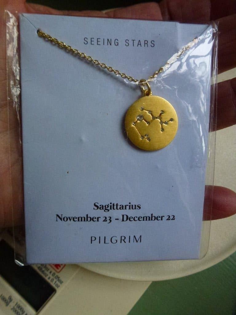 nieuw PILGRIM verguld Collier + Hanger BOOGSCHUTTER, Nieuw, Goud, Zilver, Verzenden